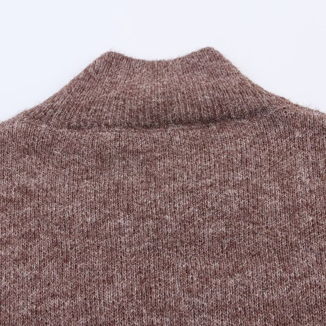 Multi zipper knitted cardigan