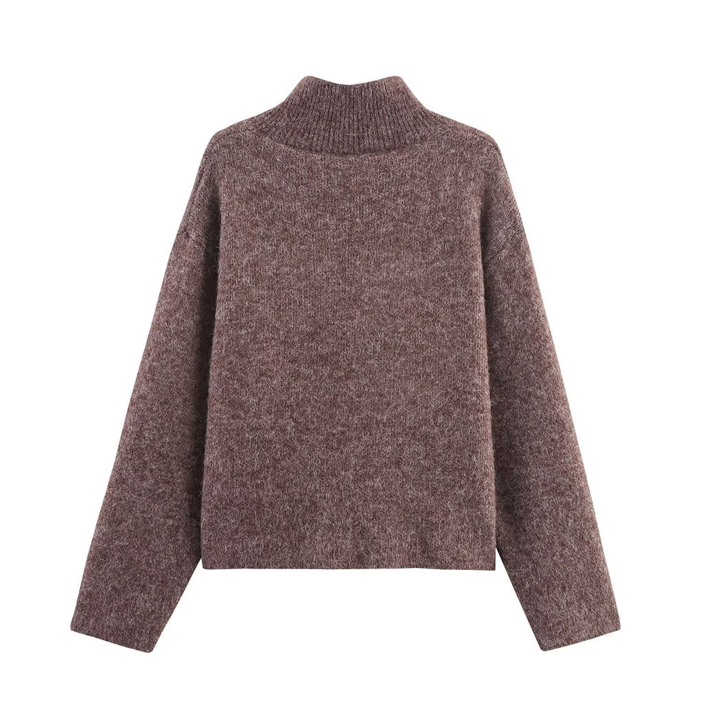 Multi zipper knitted cardigan