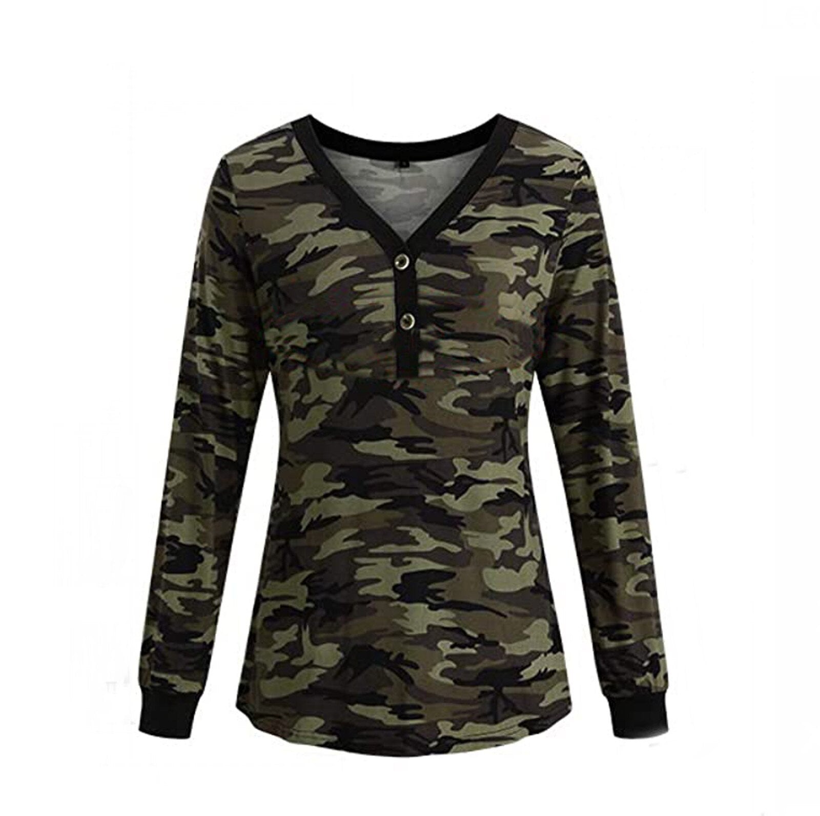 Fashion Woman Tshirts Camouflage