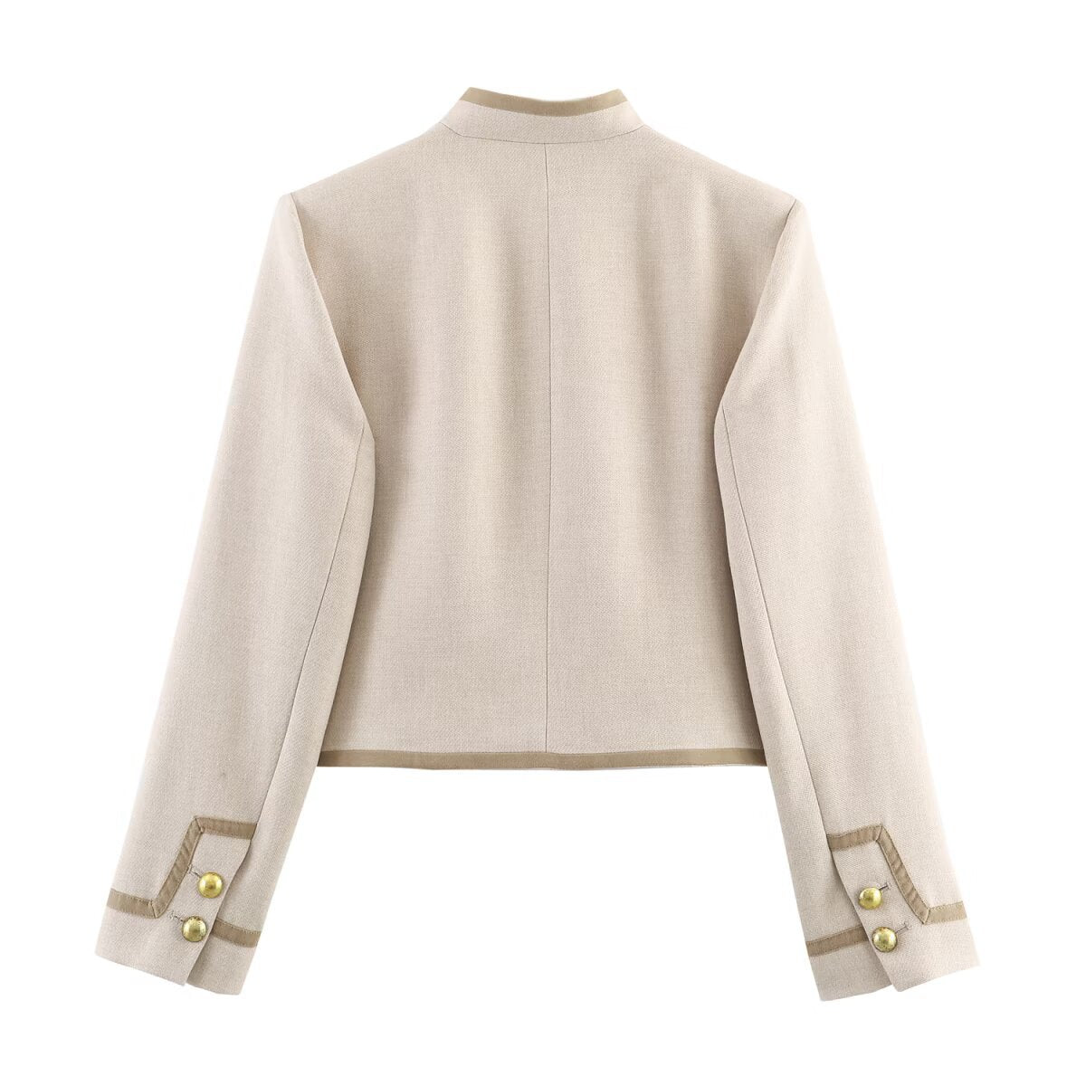 Shoulder pad knot jacket women's clothing