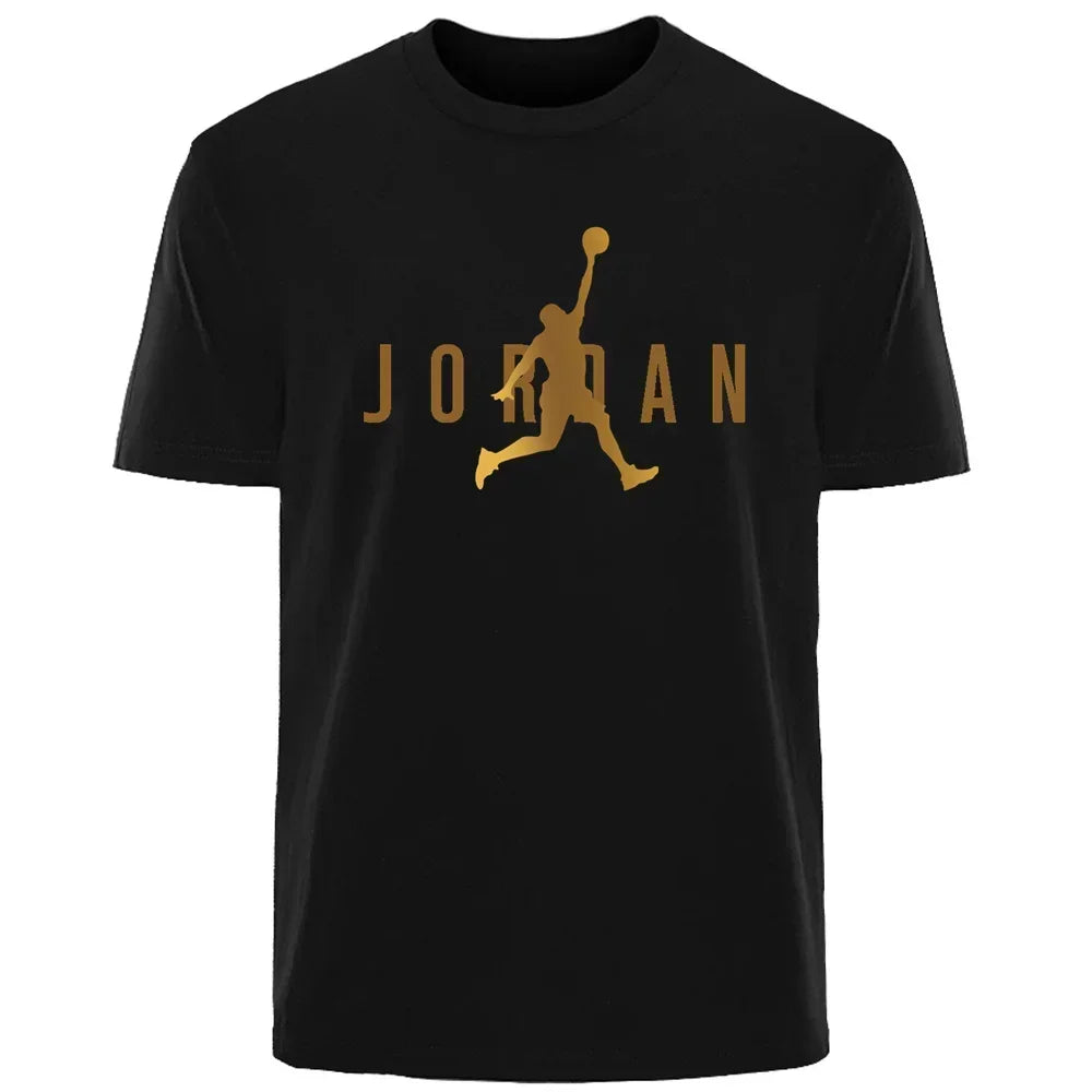 2025 gran oferta ropa de calle de verano JORDAN alta calidad 3D impreso clásicos simples pareja camisetas para hombres/mujeres camiseta de manga corta