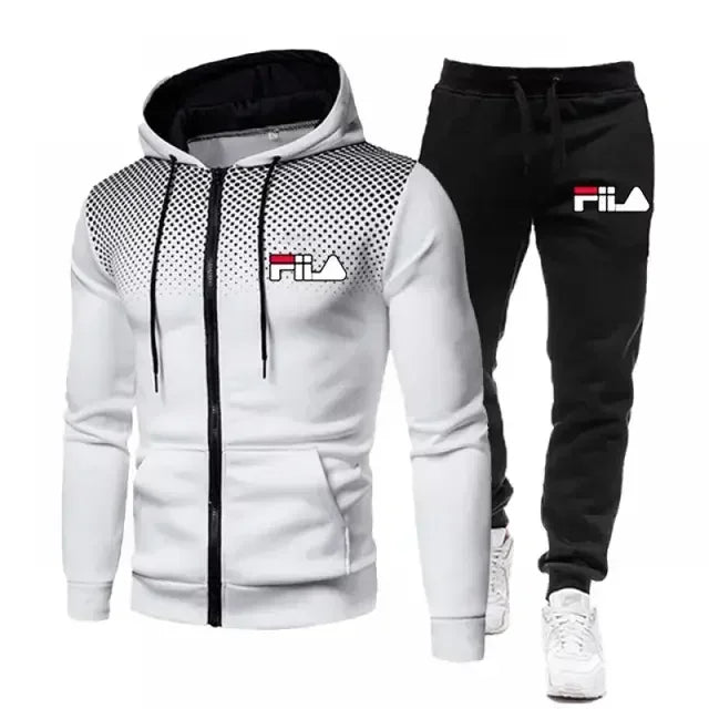 2025 Chaqueta polar calida de invierno para hombre con sudadera con capucha + Pantalones ropa deportiva informal chaqueta deport