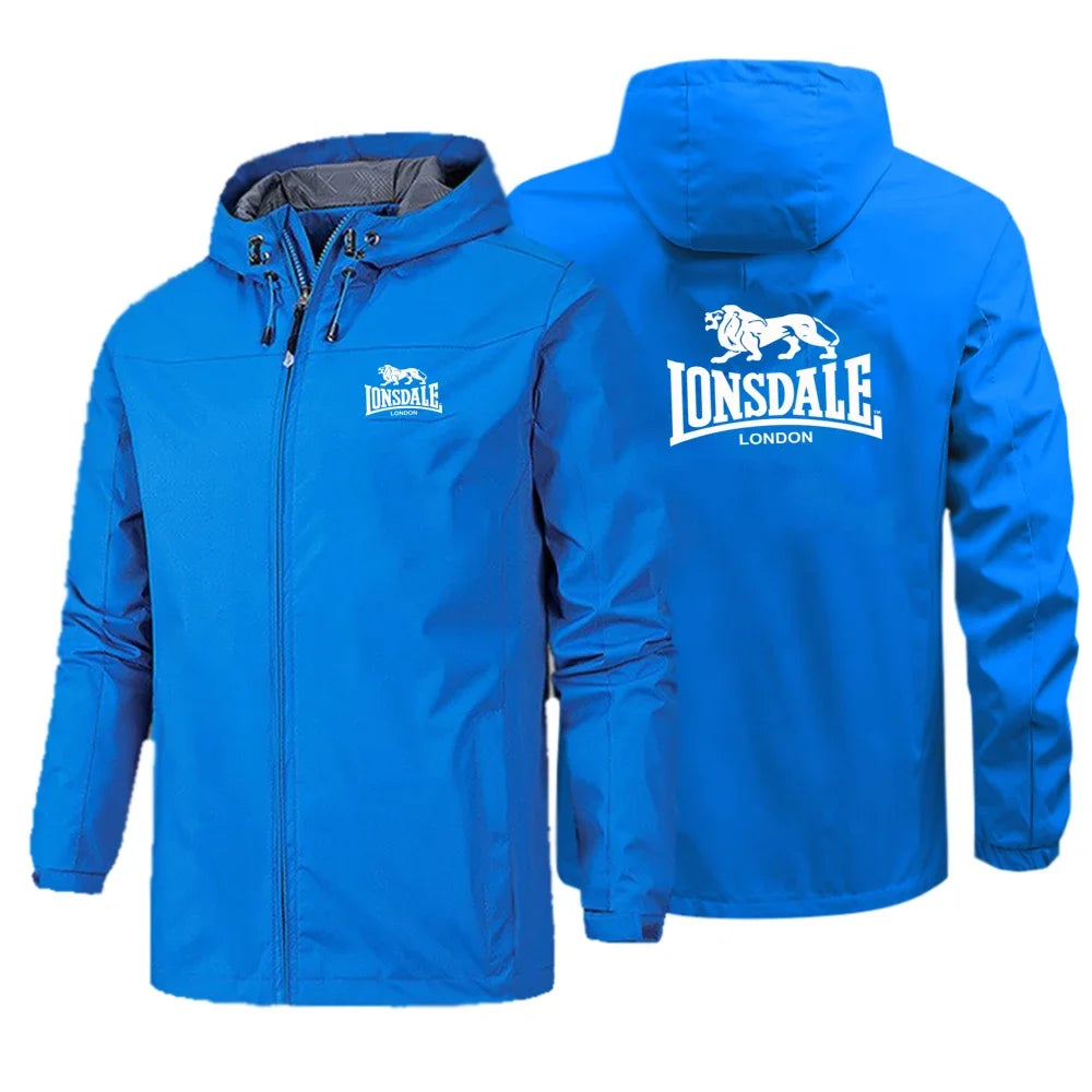 Chaqueta de primavera y otoño, traje de Montañismo al aire libre impermeable y resistente al viento con capucha para hombre, sudadera de fitness