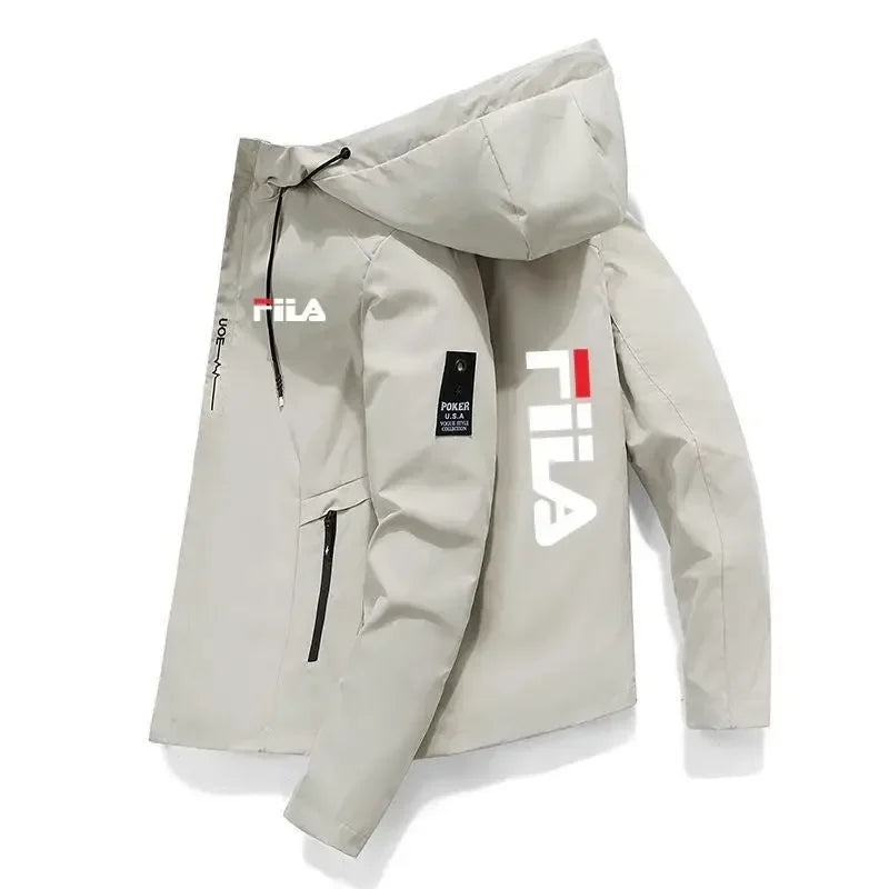 2025 Nuevo abrigo para deportes al aire libre de primavera y otono para hombre chaqueta informal de alta calidad con capucha est