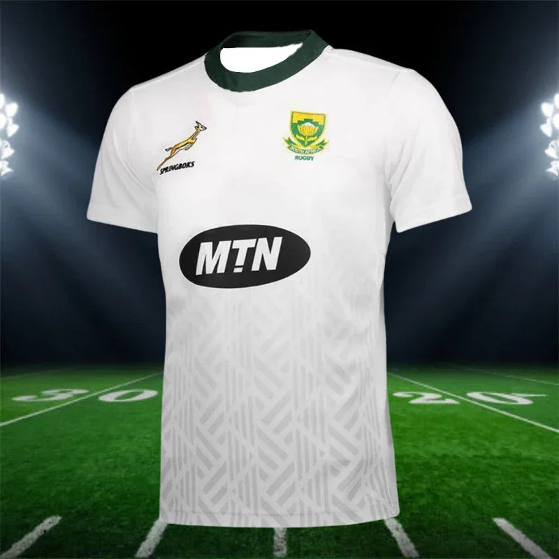 Camiseta de rugby para hombre, transpirable, de secado rápido, a la moda, Sudáfrica ara niños y adultos, deportes de verano