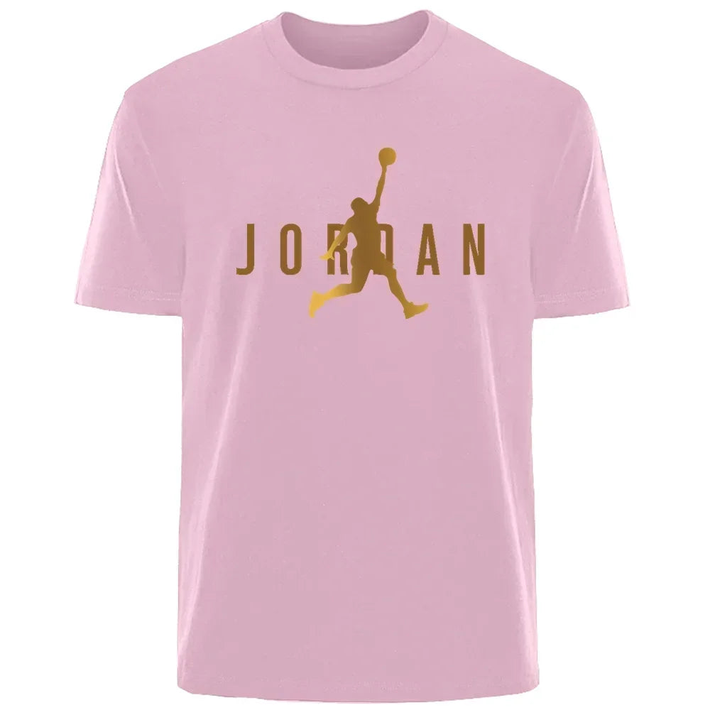 2025 gran oferta ropa de calle de verano JORDAN alta calidad 3D impreso clásicos simples pareja camisetas para hombres/mujeres camiseta de manga corta
