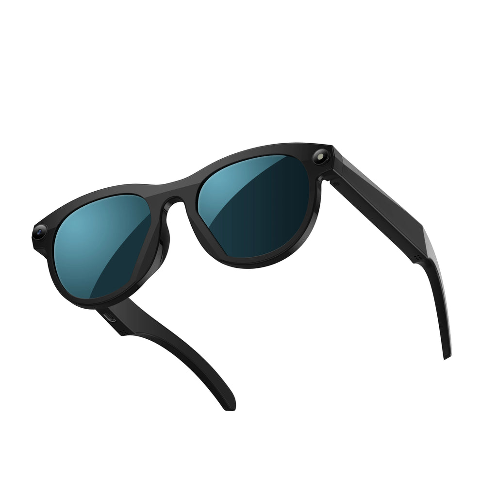 2025 AI gafas inteligentes nueva interacción con cámara foto grabación de vídeo traducción música gafas de sol inteligentes Bluetooth llamada auriculares