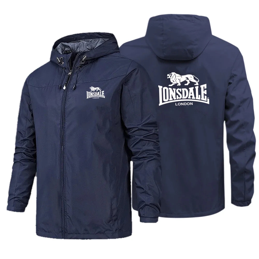 Chaqueta de primavera y otoño, traje de Montañismo al aire libre impermeable y resistente al viento con capucha para hombre, sudadera de fitness