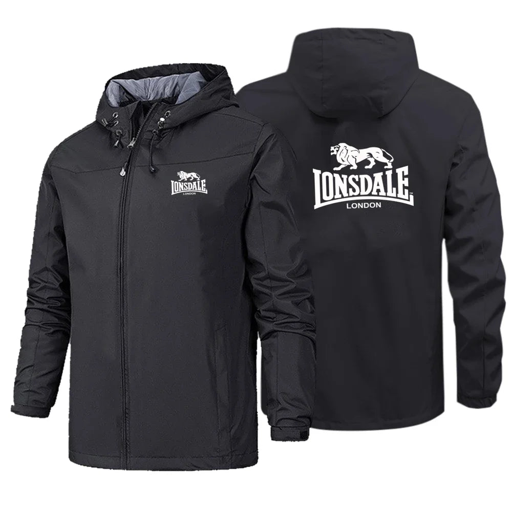 Chaqueta de primavera y otoño, traje de Montañismo al aire libre impermeable y resistente al viento con capucha para hombre, sudadera de fitness