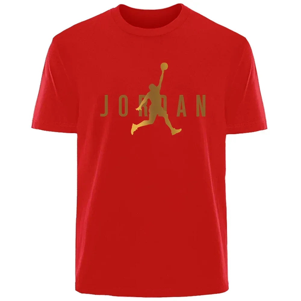 2025 gran oferta ropa de calle de verano JORDAN alta calidad 3D impreso clásicos simples pareja camisetas para hombres/mujeres camiseta de manga corta