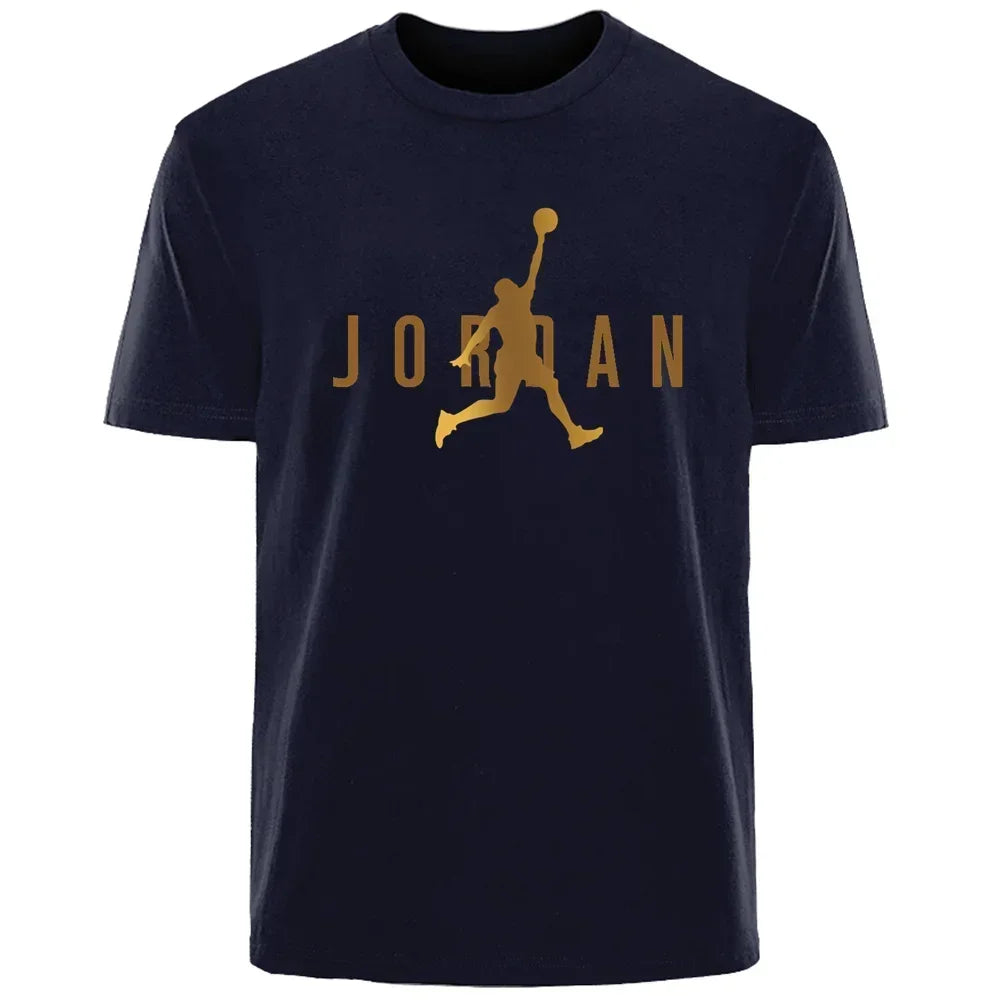 2025 gran oferta ropa de calle de verano JORDAN alta calidad 3D impreso clásicos simples pareja camisetas para hombres/mujeres camiseta de manga corta