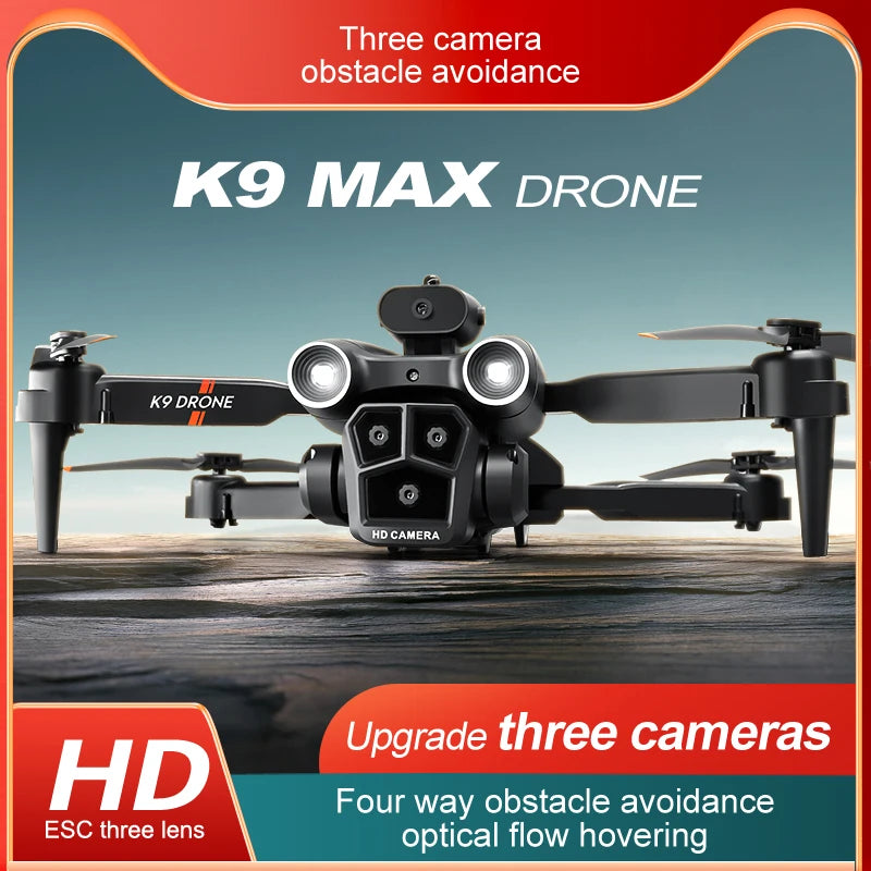 Dron K9 MAX para fotografía aérea, dispositivo con cuatro caras, evitación de obstáculos, cámara Dual HD 4k, control remoto, GPS, K9 MAX Mini, nuevo